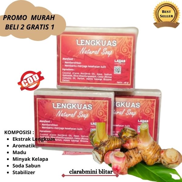 Promo 4.4 Baru Sabun Herbal Lengkuas / Sabun Alamai Penyembuh Panu Gatal Gatal / Sabuin Herbal Alama