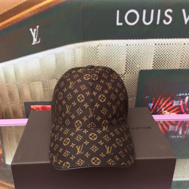 Lv Monogram Canvas Cap / Topi Pria Wanita / Super Mirror Quality
