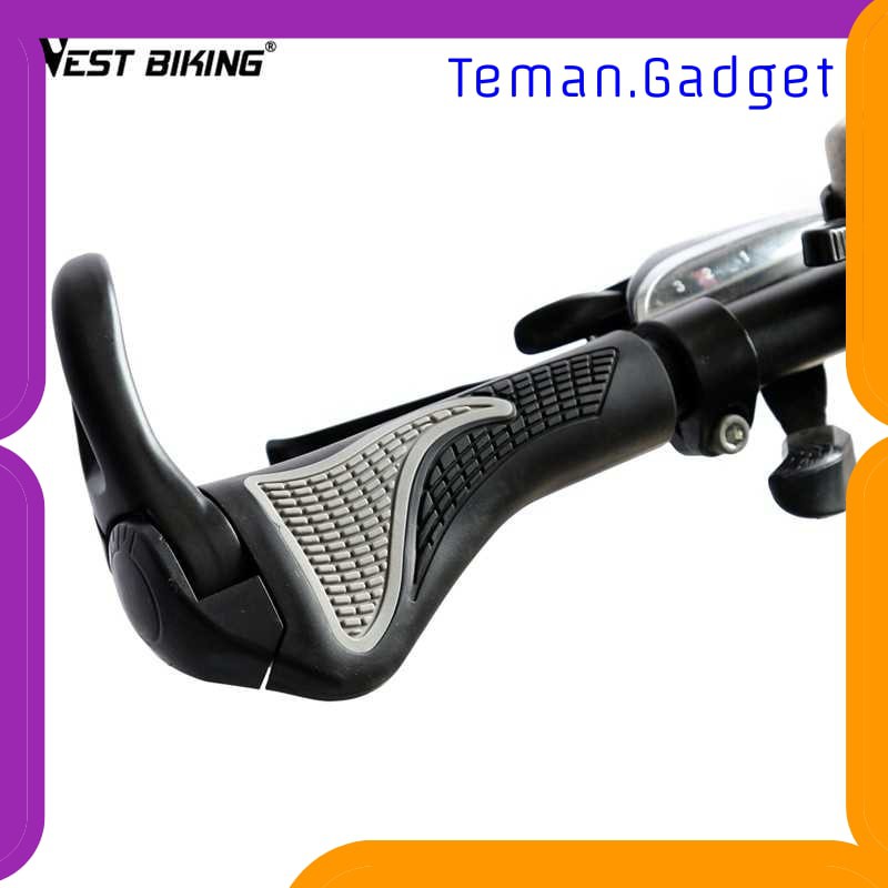 TG-IB388 TAFFSPORT GAGANG SEPEDA RUBBER ERGONOMIC GRIP MTB HANDLEBAR - BT1001