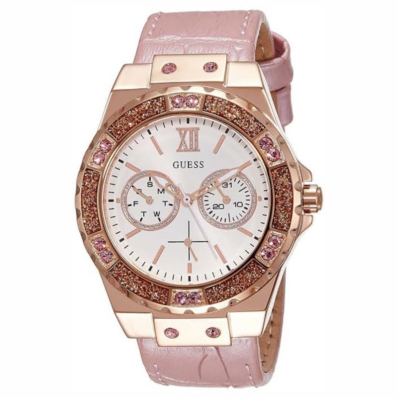Jam Tangan Wanita Merk Guess W0775L3 Original Full Set