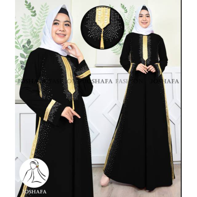 Gamis Abaya Turkey Bordir Medina Shopee Indonesia