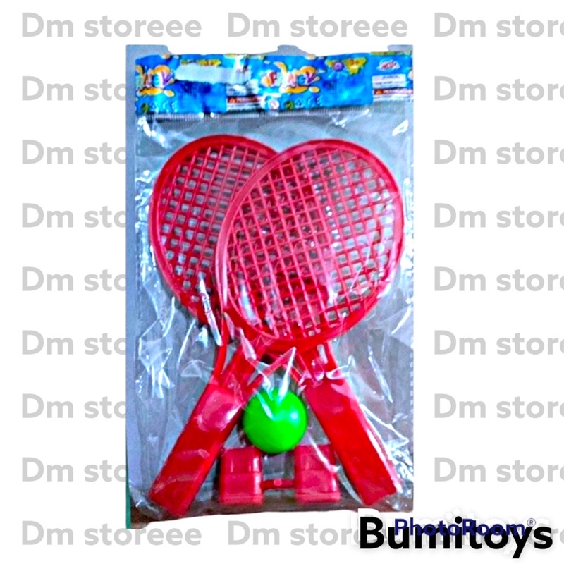 mainan raket ping pong fancy anak / mainan anak murah / mainan raket plastik