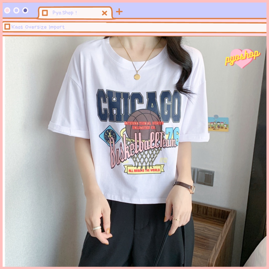 Kaos Import Motif Chicago Basketball