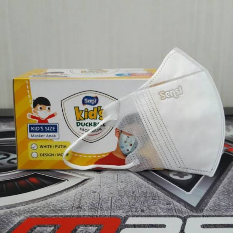 Makser Sensi Duckbill Kids Box (putih polos)