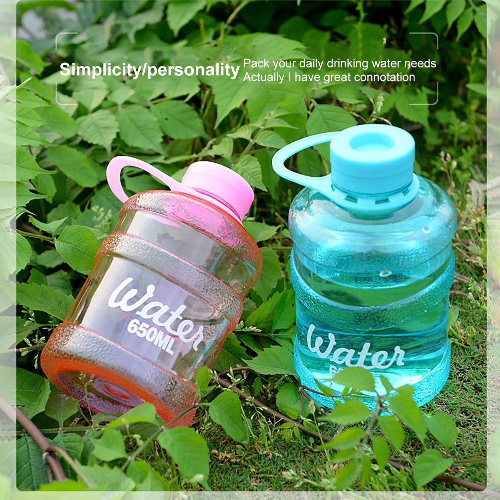 Botol Minum Portable Kapasitas Besar 650ml Bahan Plastik Untuk Anak-Anak