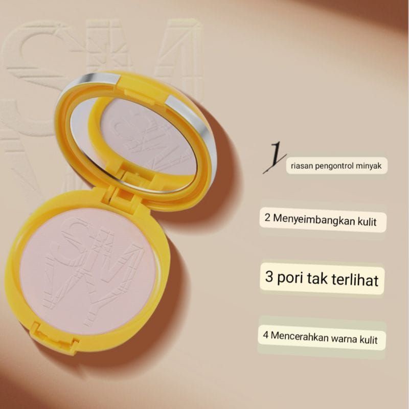 Medan Termurah Bedak Padat Wajah Waterproof SVMY Make Up Compact Powder Lightening