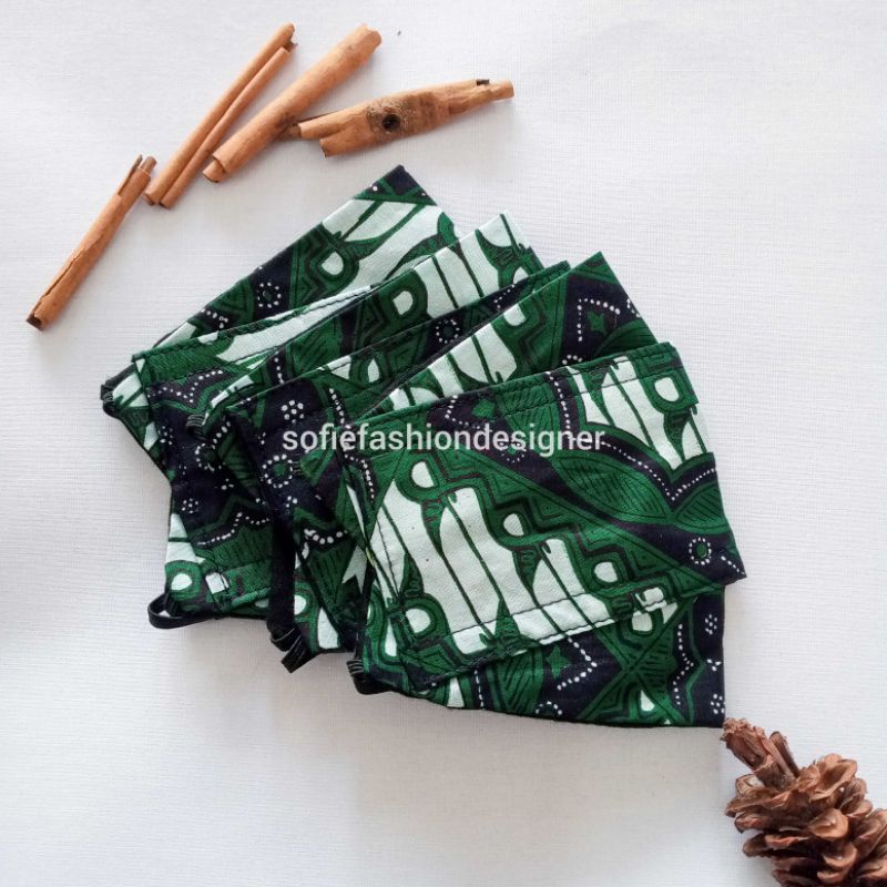Masker Kain 3D Motif Batik Cantol by Sofie Fashion Designer