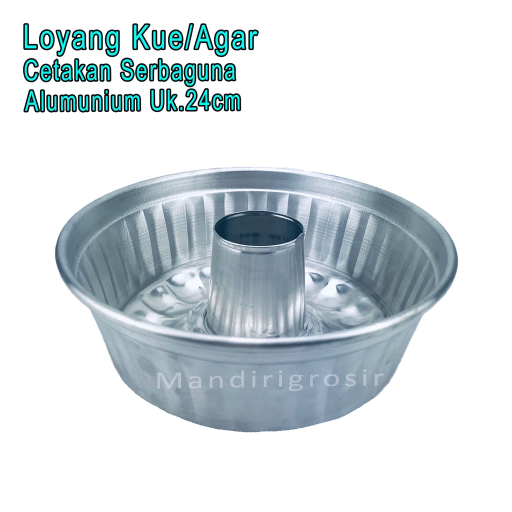 Cetakan Agar *Loyang Kue * Cetakan Serbaguna * Alumunium Uk.24cm