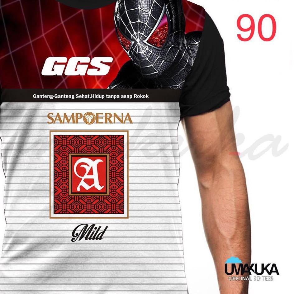 Limited Edition baju kaos 3d unik & keren gambar rokok / vave malboro sampoerna mild premium origina