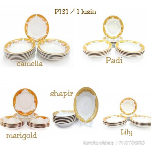 Piring makan/lontong P131 Vicenza (1 lusin)