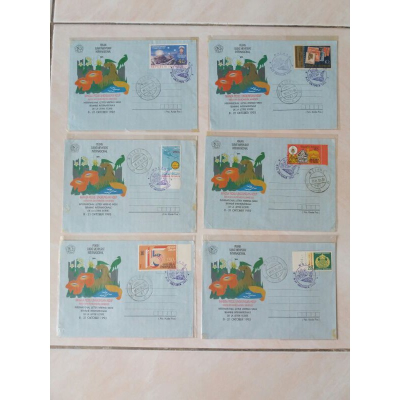 

Koleksi Filateli Sampul Surat Edisi Pekan Surat Menyurat Internasional 8 - 21 Oktober 1993 (C)