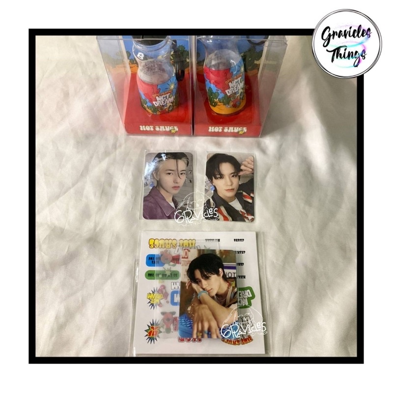 [BACA DESKRIPSI] HOT SAUCE KEYRING SET MD JENO RENJUN MAGNET STAND / PHOTOCARD PC NCT DREAM