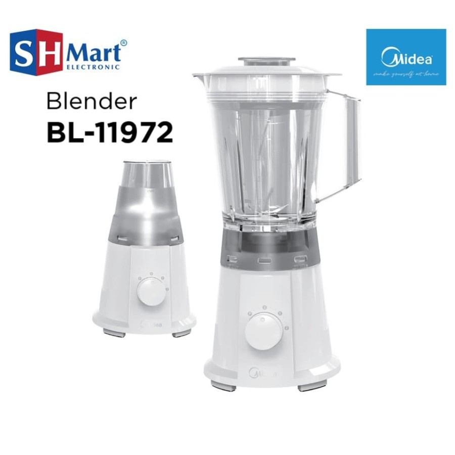 BLENDER PLASTIK MIDEA 1,25 LITER BL-11972 BLENDER MURAH