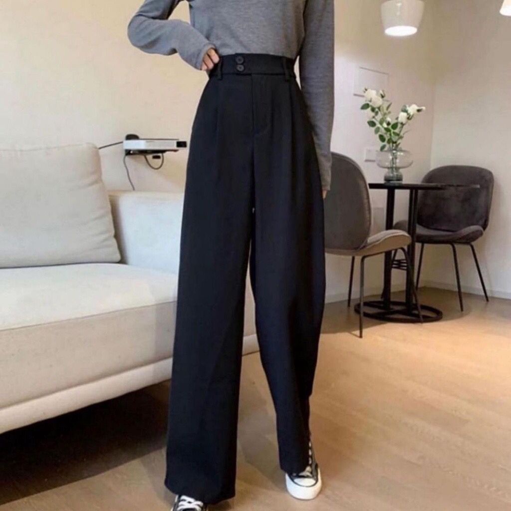 1KG MUAT 6PCS | MOZA PANTS CELANA RAYON KANCING DUA HITS KOREAN STYLE HITS OOTD SELEBGRAM