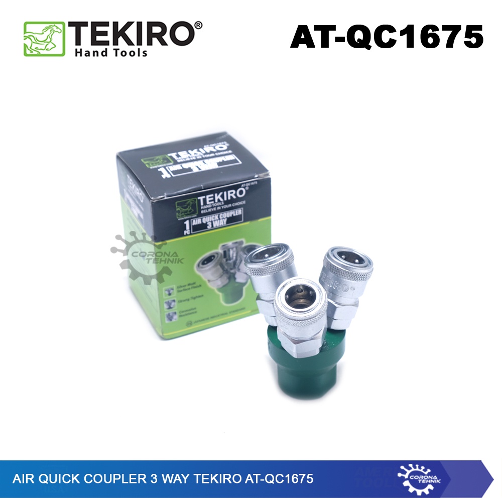 Tekiro AT-QC1675 - Air Quick Coupler Angin Cabang 3 Way