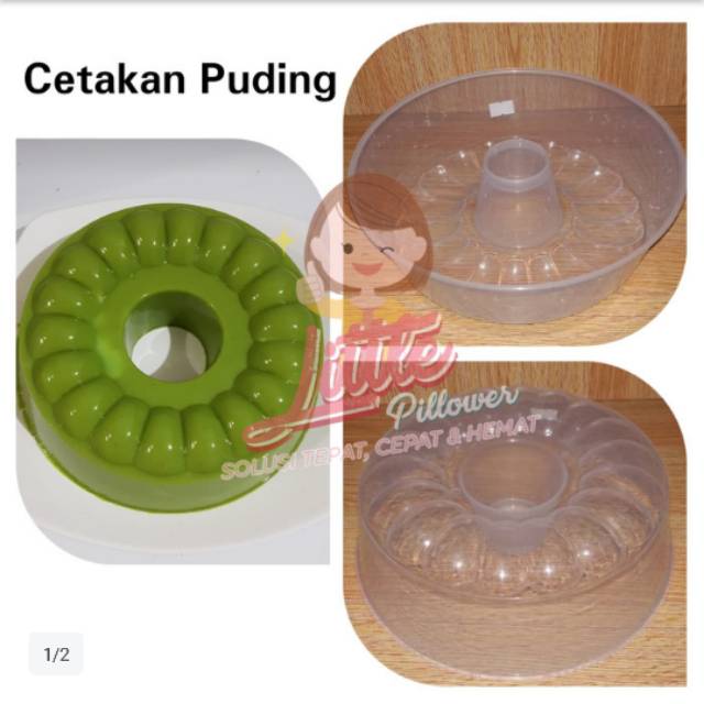 (LOTUS) Cetakan Puding Lotus Sedang/ Cetakan Bolu kukus/Cetakan Agar bunga