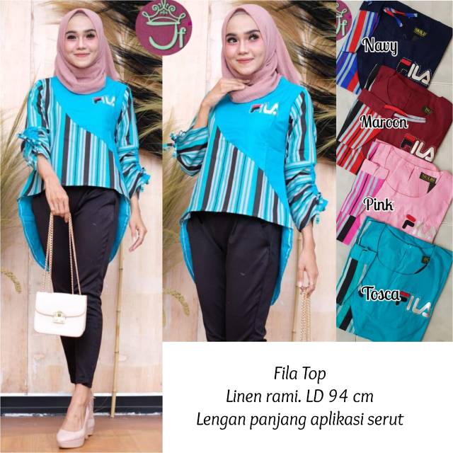 Blouse linen pinguin @42K min 7pcs