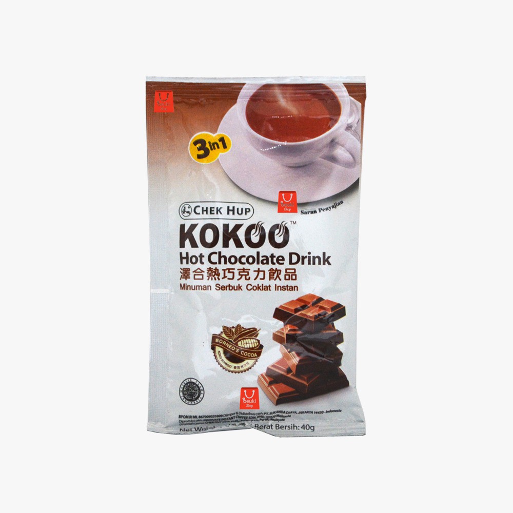 

Chek Hup Kokoo Hot Chocolate Minuman Bubuk Coklat Panas Eceran - 40gr