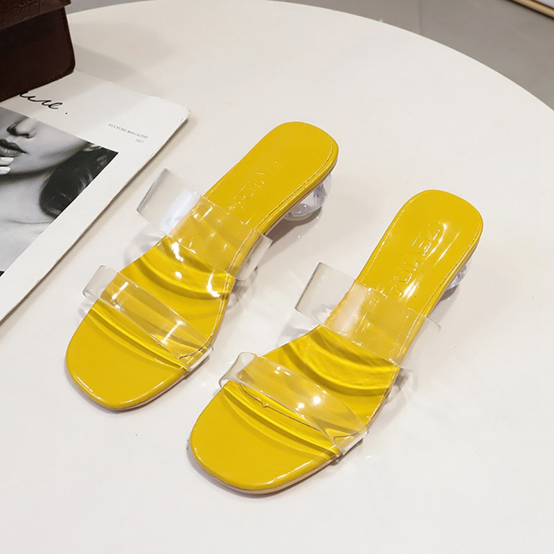 FELICELIFE Sandal  Wanita  dengan Tali Transparan  Anti Slip 