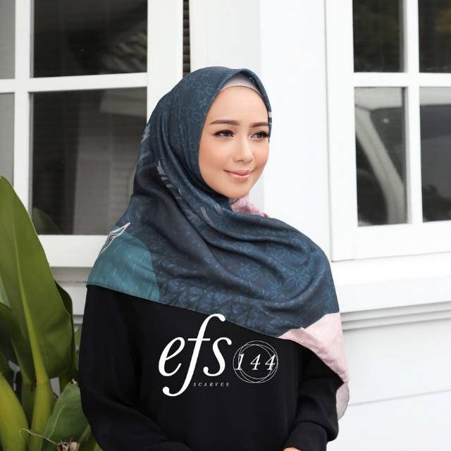 Efs 144 - hijab voal printed scarf by efs store