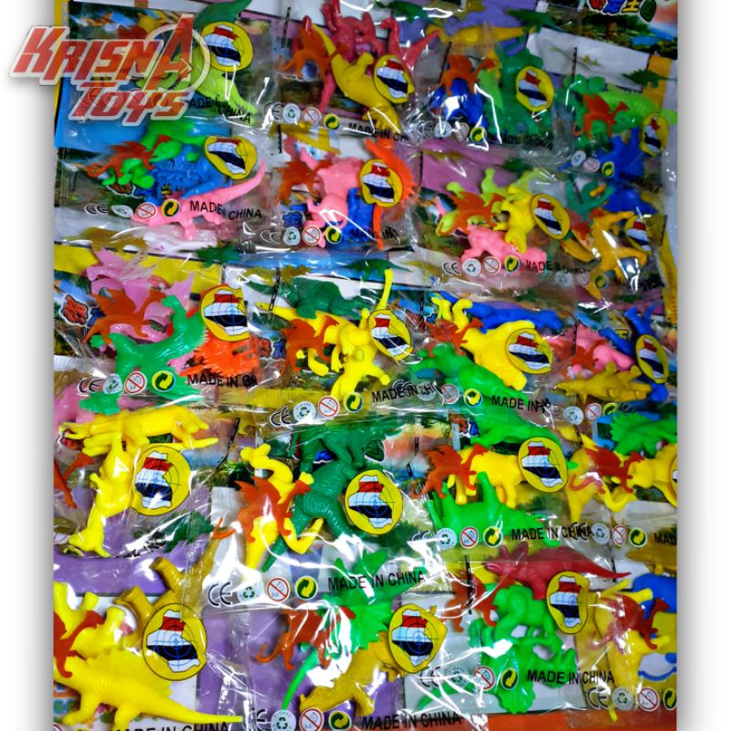 MAINAN ANAK DINOSAURUS MINI/ANIMAL MINI SET isi 20 pack/Lembar