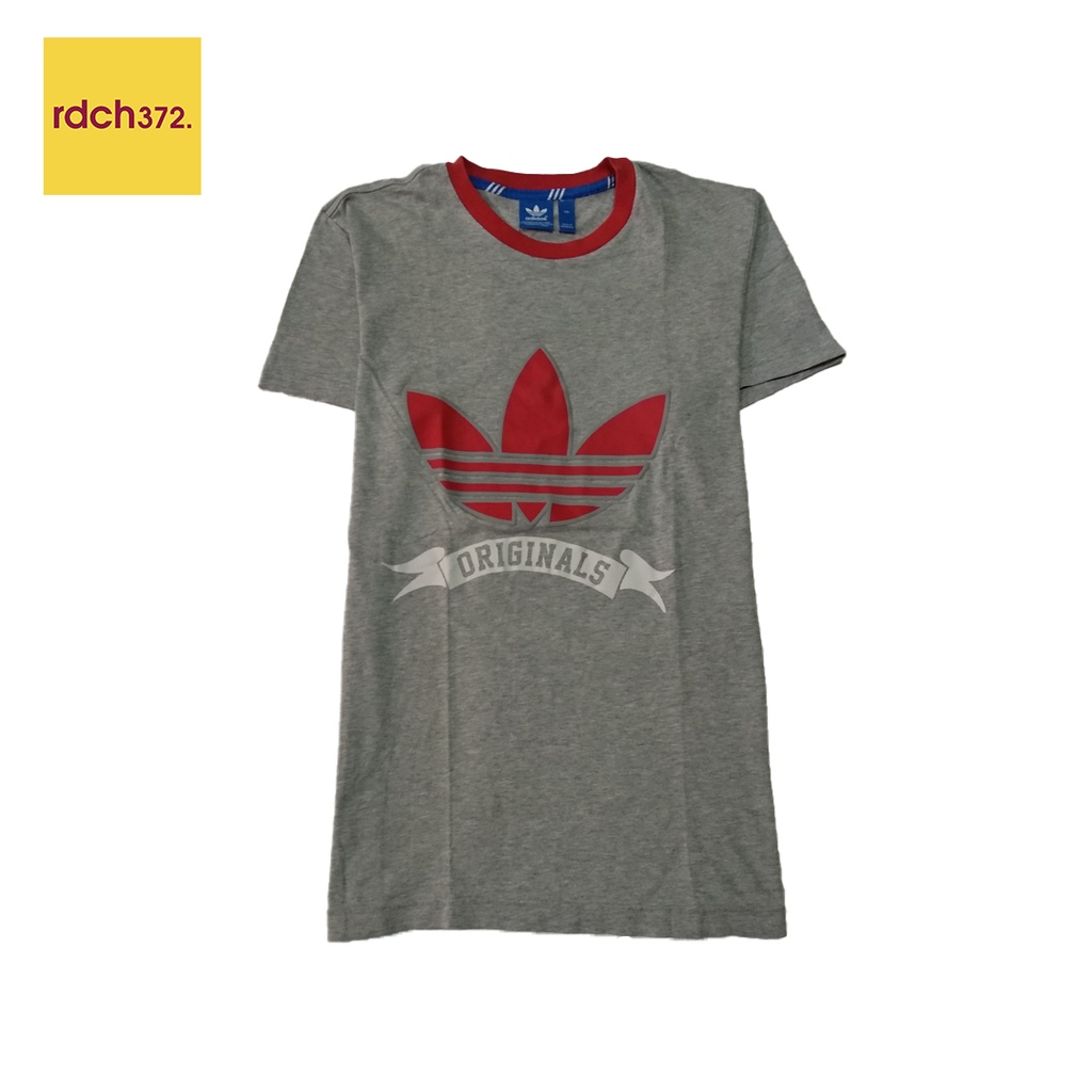 T-SHIRT BRANDED SECOND ADIDAS TREFOIL RED LOGO