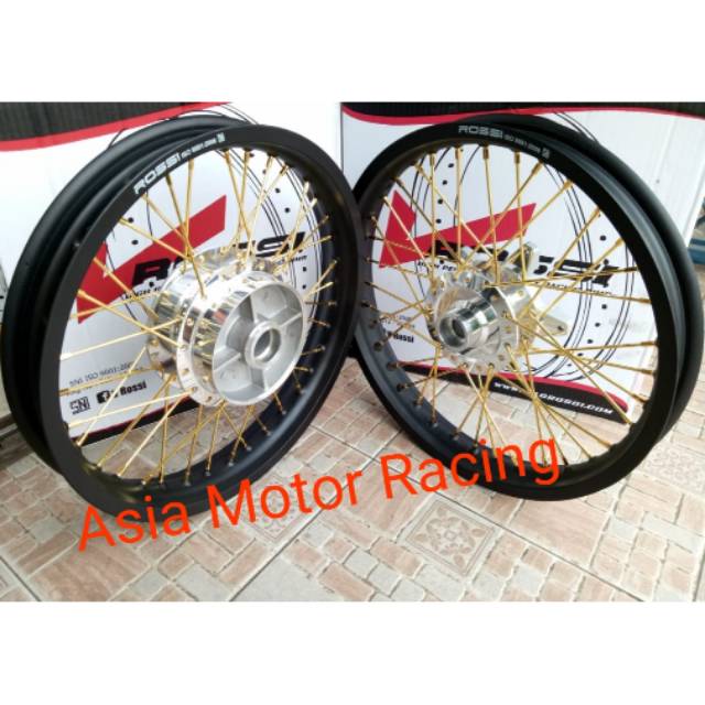 Velg Sepaket Cb 150 /Megapro /Gl Pro Tromol Velg Tapak lebar 215 250 ring 17 Set Tromol Jari2 Jeruji