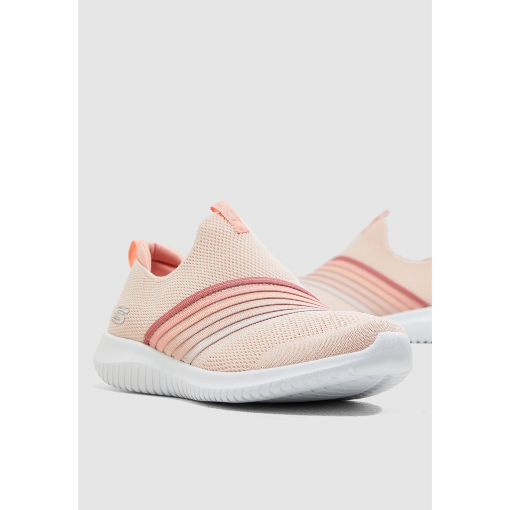 skechers womens ultra flex light pink