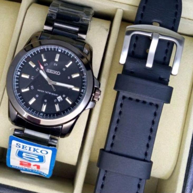 LANGSUNG KIRIM.. Jam Tangan Pria SEIKO Water Resist FreeTali Kulit