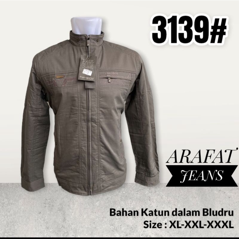 JAKET PRIA IMPORT KATUN KANVAS BAGIAN DALAM BELUDRU