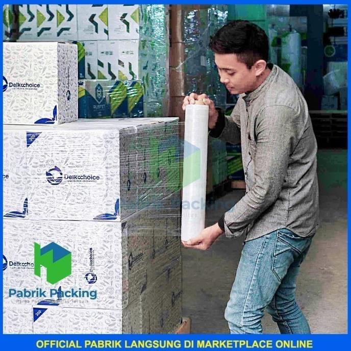 

Stretch Film / Plastik Wraping Bening 50Cm X 300M Dus Gojek/Grab