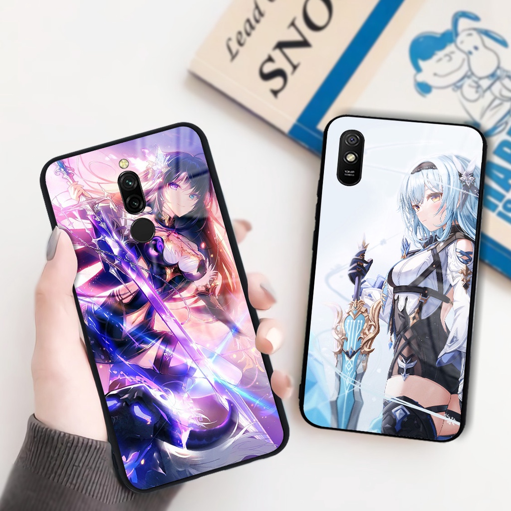 (RM01) CASE GLOSSY REDMI 7 7A 8 8A PRO 9 9A 9C 9T S2 | CASE HAPE MOTIF GENSHIN IMPACT
