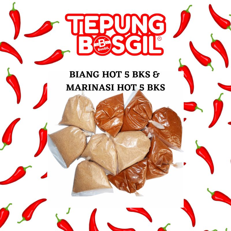 Paket Premium Bumbu Marinasi dan Biang bungkusan berisi 5 bungkus per item