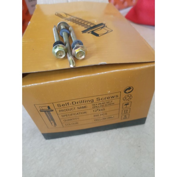 baut sekrup skrup  roofing 6,5 cm / 12 x 65mm / pcs