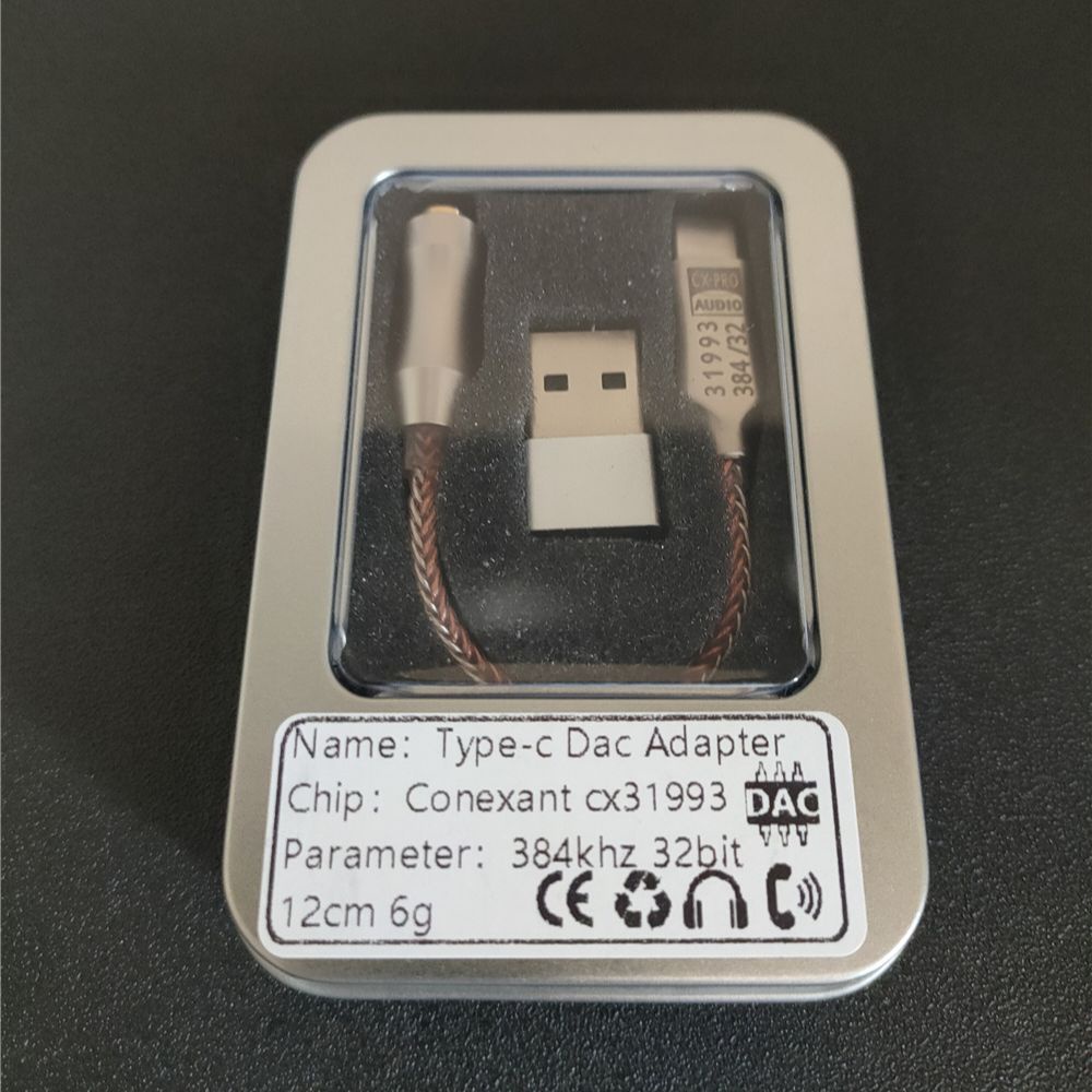 Type-C to 3.5Mm HiFi Digital Headphone Amplifier CX31993 Chip Decoding DAC Audio Decoding Cable for Android Win10