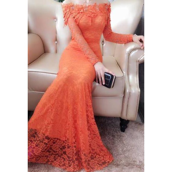 MBR 081 9705# Longdress Pesta Brokat IMPORT ,.,.