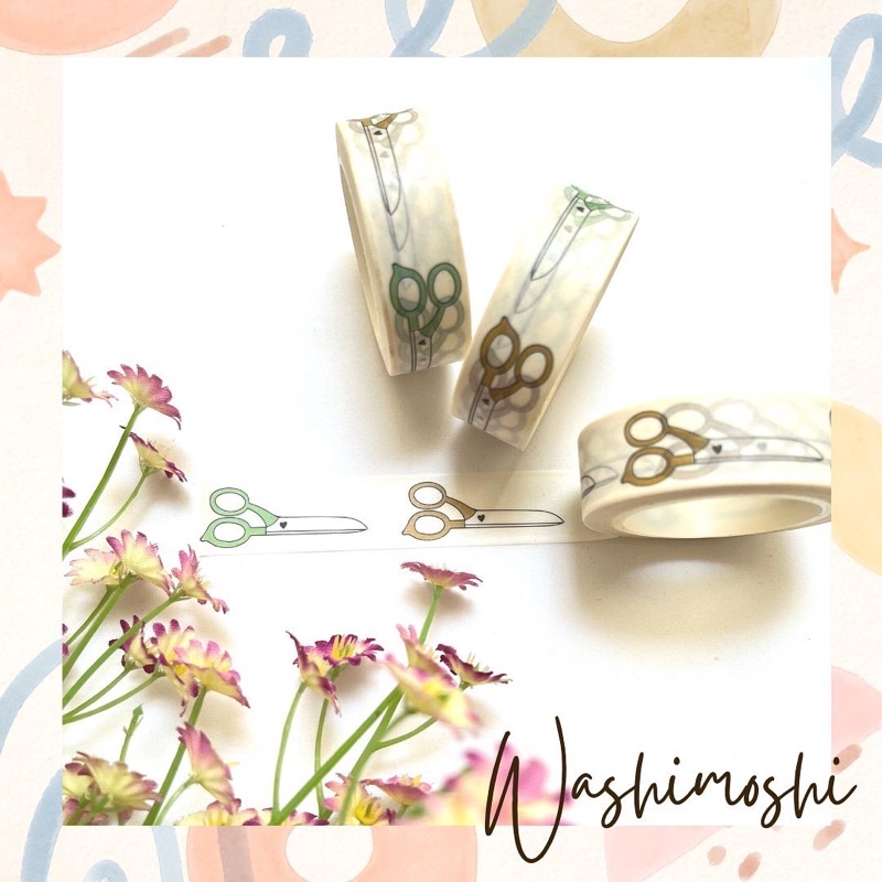

Washimoshi Masking Washi Tape Scissor Design (10 meter)