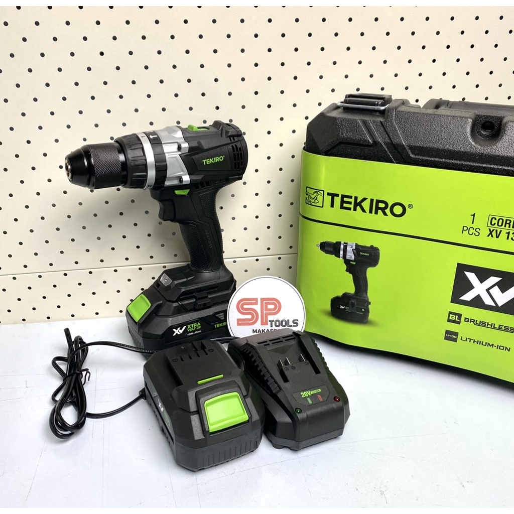 MESIN BOR CORDLESS HAMMER IMPACT DRILL BETON KAYU BESI / BOR CAS CHARGE CAS BATERAI BATTERY 13MM 13 
