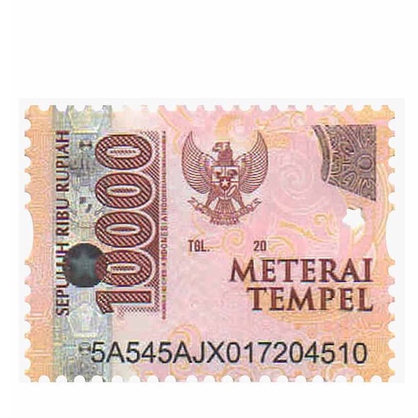 

Materai Tempel 10.000