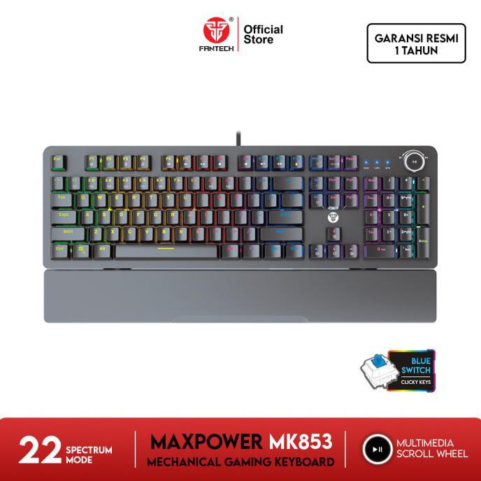 Fantech MAXPOWER MK853 Mechanical Keyboard Gaming - Blue Switch