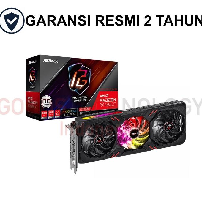 asrock amd radeon rx 6650 xt phantom gaming d 8gb oc