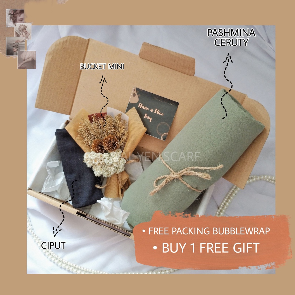 WISUDA GIFT BOX HAMPERS HIJAB BUKET FLOWER MINI AESTHETIC KADO WISUDA MURAH HAMPERS WISUDA CEWE