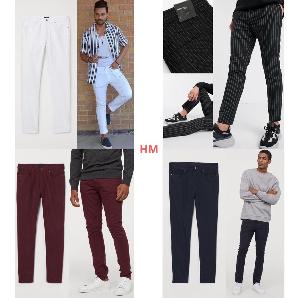  Part 1 HM Men Skinny Jeans Celana  Jeans Pria Skinny 