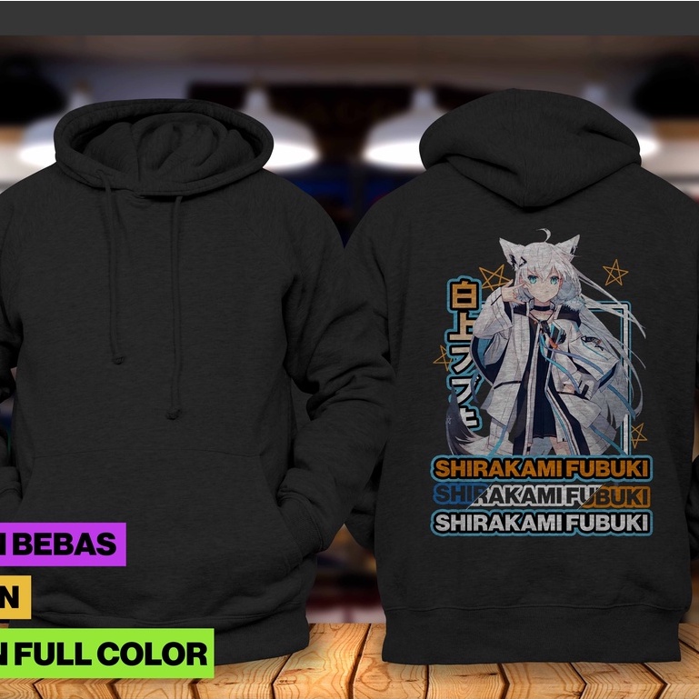 Hoodie Jumper Hololive - SHIRAKAMI FUBUKI