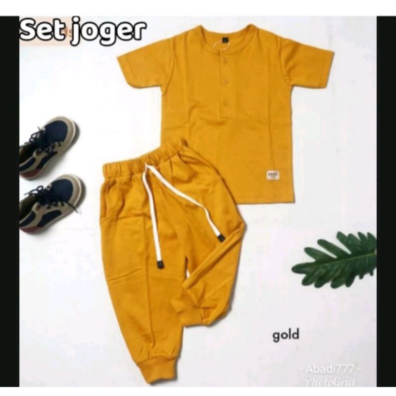 Set setelan anak kiano panjang usia 1-5 tahun baju anak setelan joger kiano