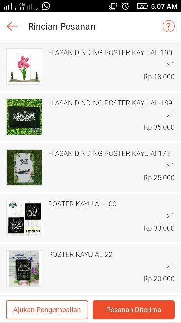 Hiasan Dinding Poster Kayu Al-172