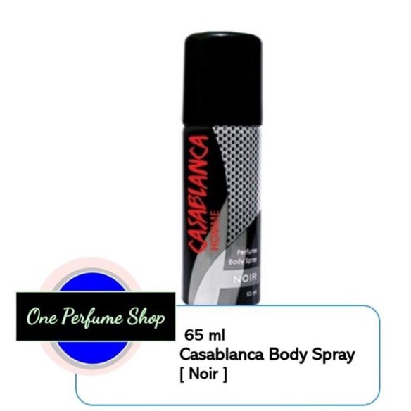 Parfum Casablanca Body Deodorant Spray 65 ml Hitam Noir kecil