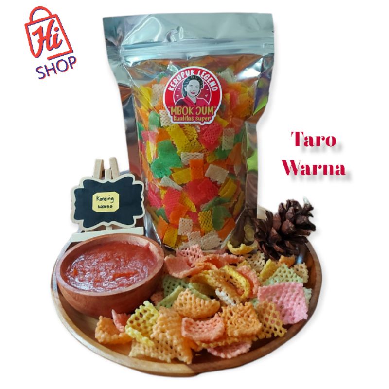 

Kerupuk Mentah Krupuk Kering Kerupuk Taro Warna Taro Rainbow Kualitas Premium