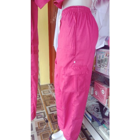 (terrbaru KATUN TOYOBO)  baju jaga Cargo/baju scrub Cargo/baju ok cargo