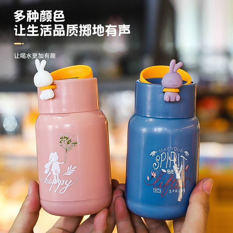 Botol minum kaca rabbit bunny 330ml nice 400ml botol minum kaca mini gelas minum kaca rabbit kelinci